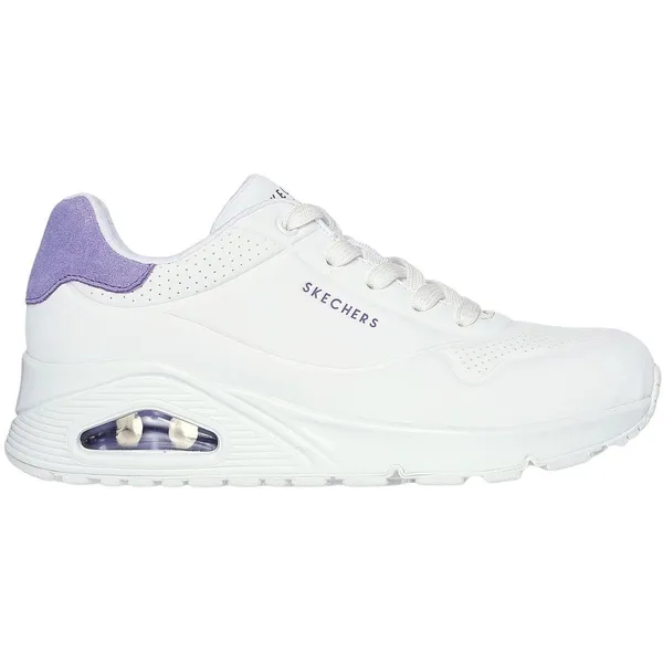 Skechers Uno - Pop Back wit - paars