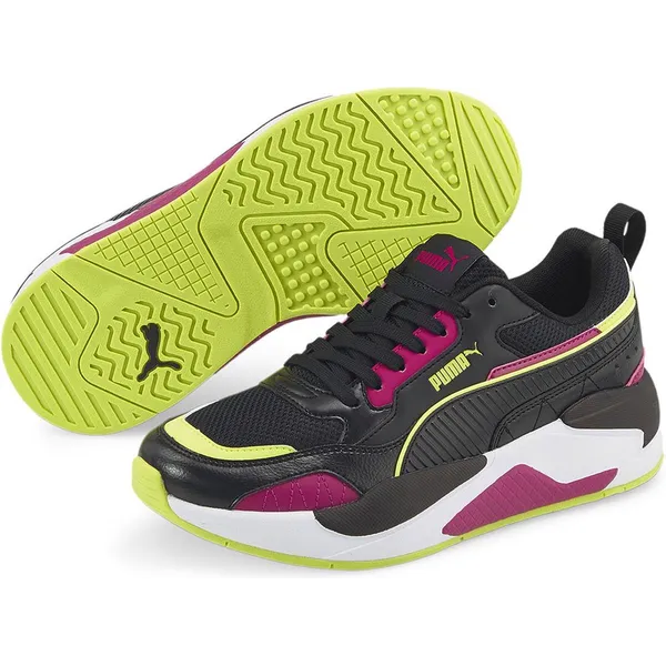 PUMA X-ray 2 Square Puma Black / Puma Black / Festival Fuchsia / Limepunch