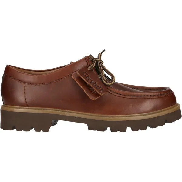 Clarks Schnürschuhe Cleyhill Seam donkerbruin-zwart