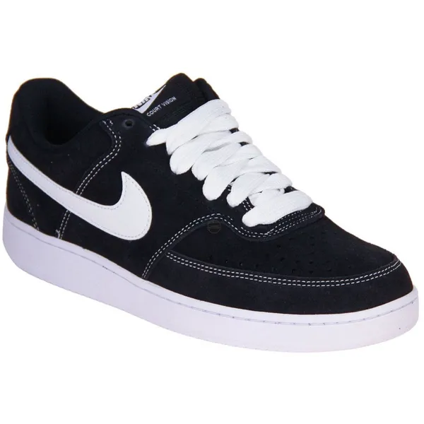 Nike Court Vision Low FL Black Zwart