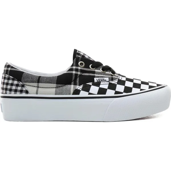 Vans Era Platform (Plaid Checkerboard) Zwart
