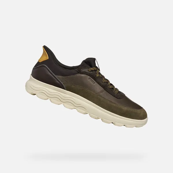 GEOX U Spherica Plus A Militair groen/donkerbruin