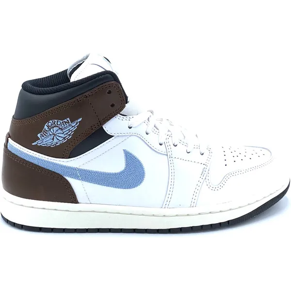 Nike Air Jordan 1 Mid SE WHITE BLUE GREY BLACK SAIL
