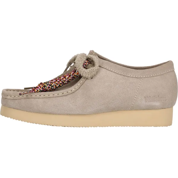Clarks Schnürschuhe Wallabee beige