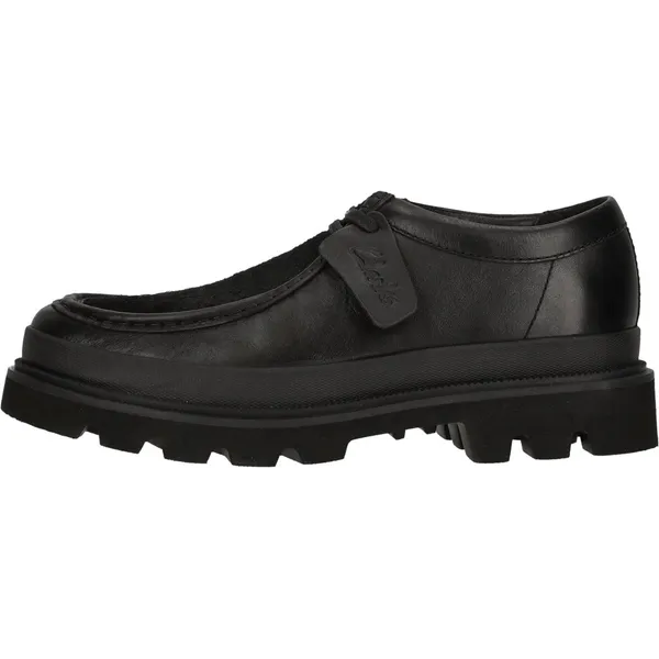 Clarks Schnürschuhe Badell Seam zwart