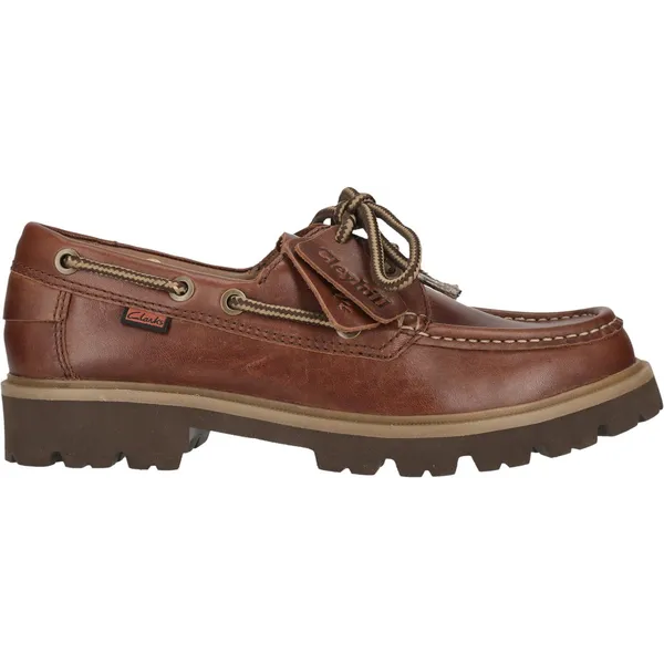 Clarks Schnürschuhe Cleyhill Boat donkerbruin