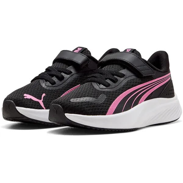 PUMA Pounce Lite Ac+ Ps Schoenen Zwart EU Jongen Black / Posie Pink / White
