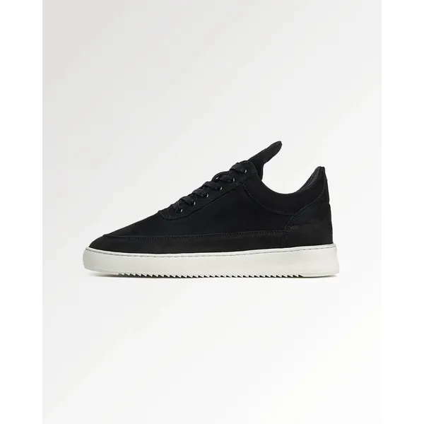 Filling Pieces Low Top Ripple Nubuck Zwart