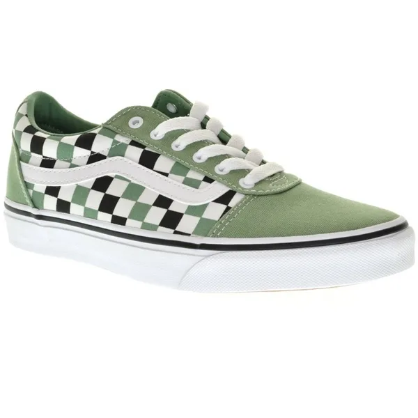 Vans YT Ward MULTI CHECKER GREEN/WHITE Groen