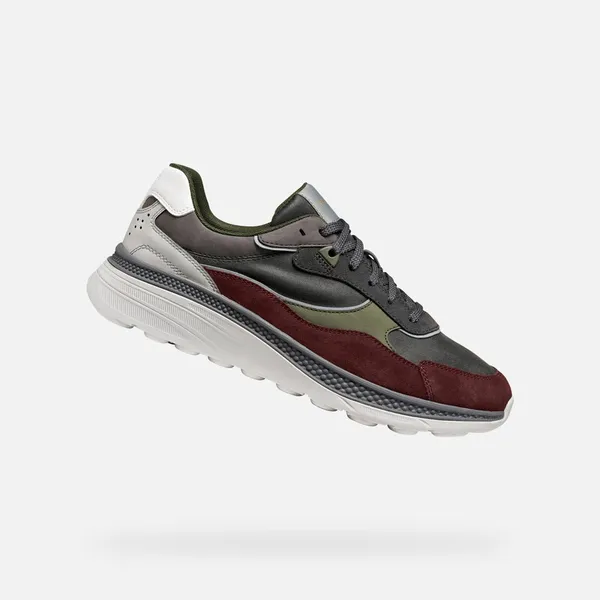 GEOX Spherica Actif X1 Antraciet/Bordeaux