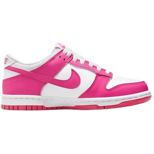 Nike Dunk Low GS "Laser Fuchsia" - Sneakers - Dames - Kids - Wit/Roze White