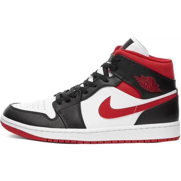 Nike Air Jordan 1 Mid Wit/Zwart/Rood