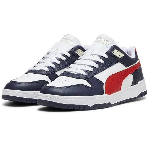 PUMA Game Low White / New Navy / For All Time Red