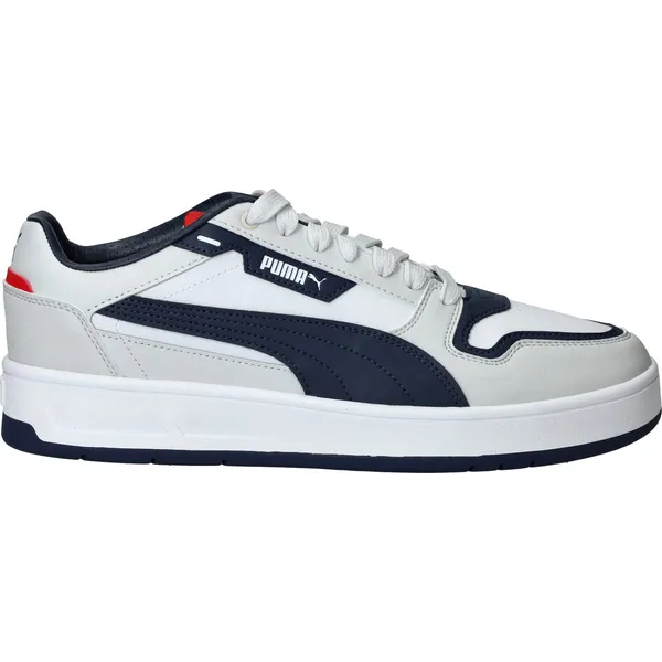 PUMA Court Classic Street wit - off white - navy - rood