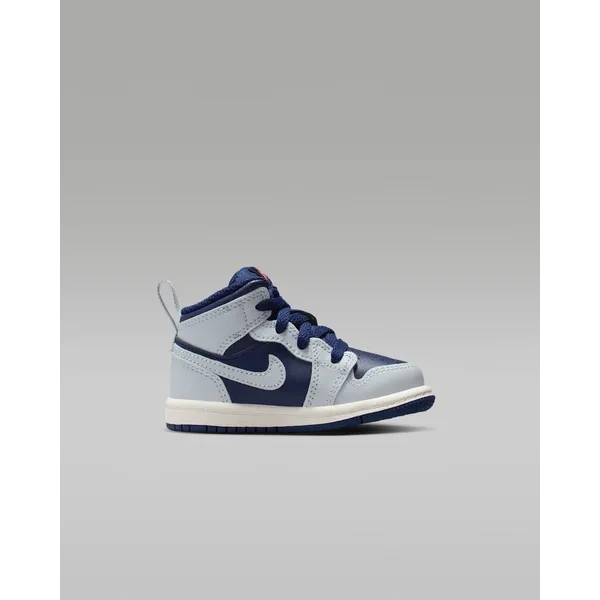 Nike Jordan 1 MID (TD) Wit / Blauw