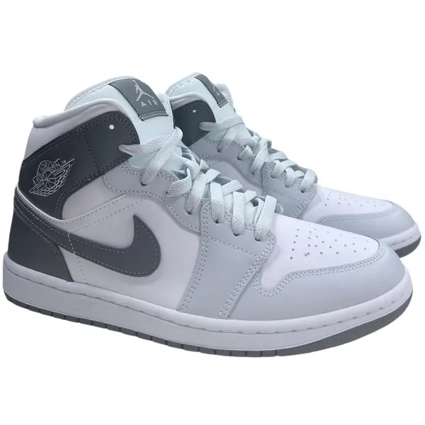 Jordan Air Jordan 1 Mid - Sneakers White / Smoke Grey/ Pure Platinum