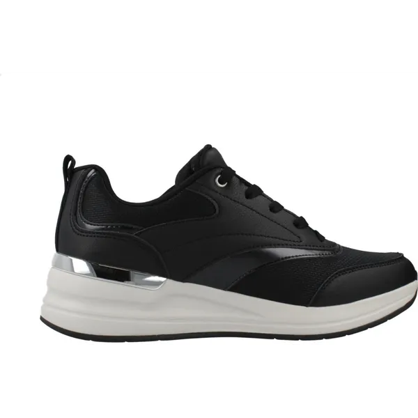 Skechers Billion 2 Monroe Black Duraleather / Mesh / Silver Trim