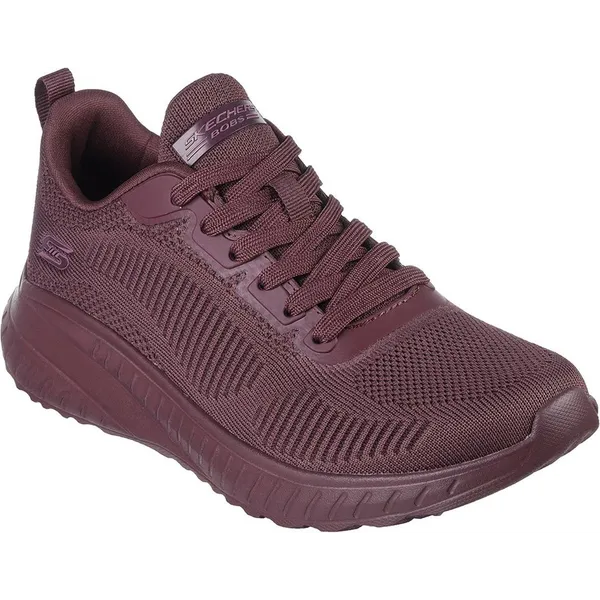 Skechers Bobs Squad Chaos - Face Off Plum Engineered Knit