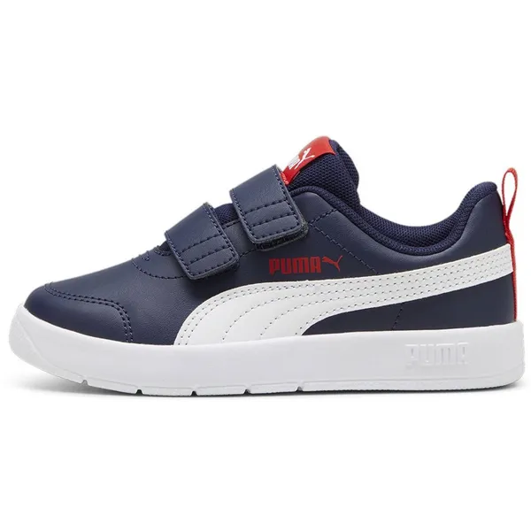 PUMA Courtflex V3 V Ps Schoenen EU Kinderen Navy / White / Red