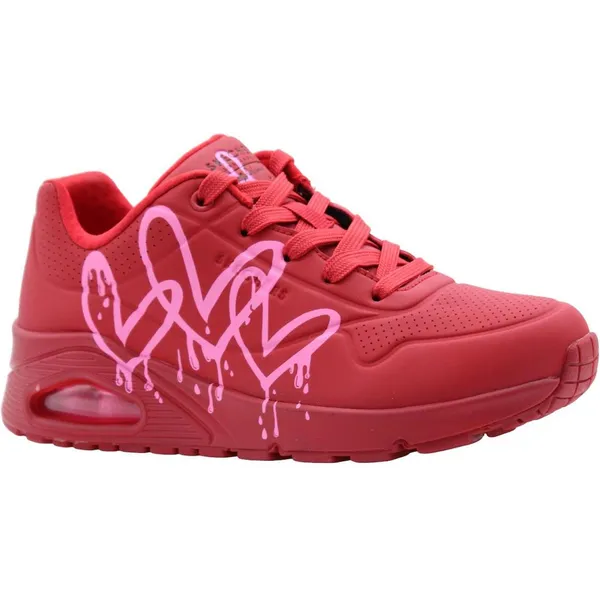 Skechers UNO DRIPPING IN LOVE Rood - roze