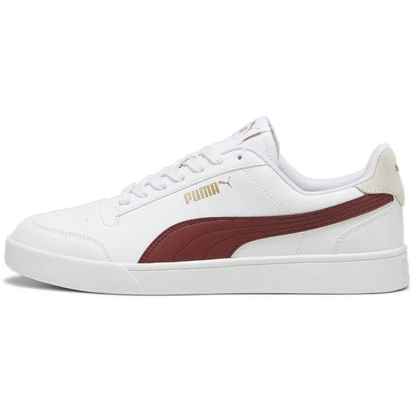 PUMA Shuffle White / Intense Red / Gold
