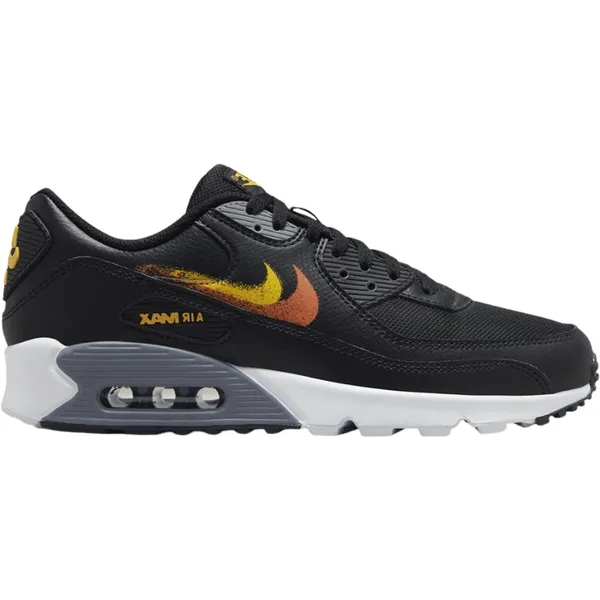 Nike Air Max 90 zwart/wit/grijs/geel/oranje