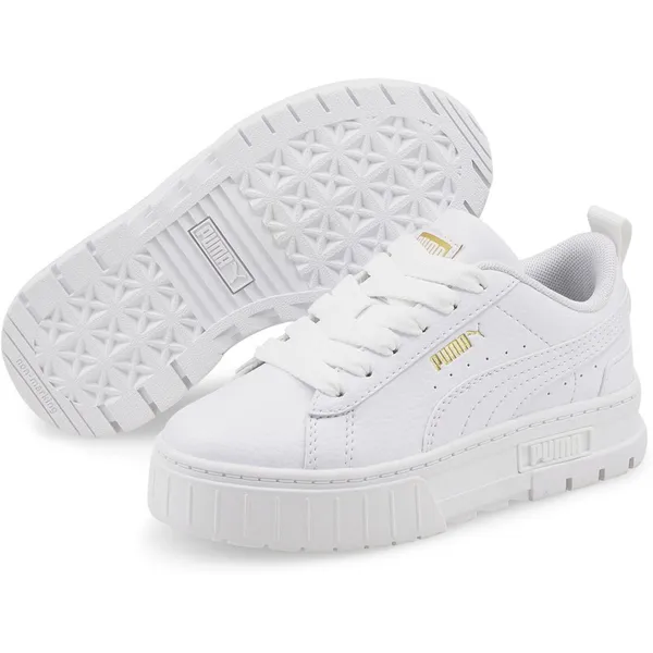 PUMA Mayze Lth PS Puma White-Puma Team Gold