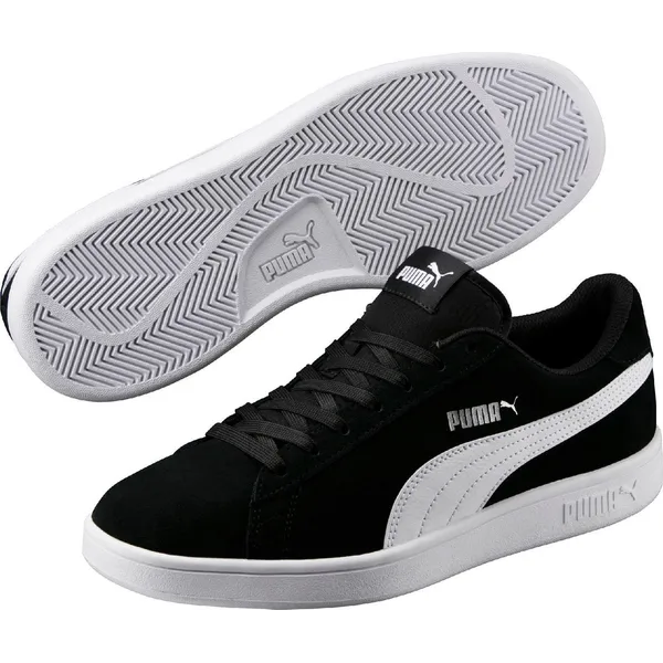 PUMA Smash v2 Black-White-Silver