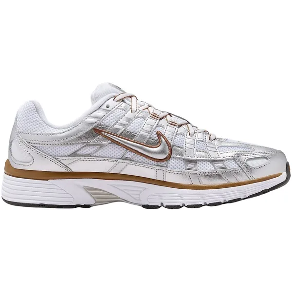 Nike P-6000 Sneakers Dames wit - zilver - bruin