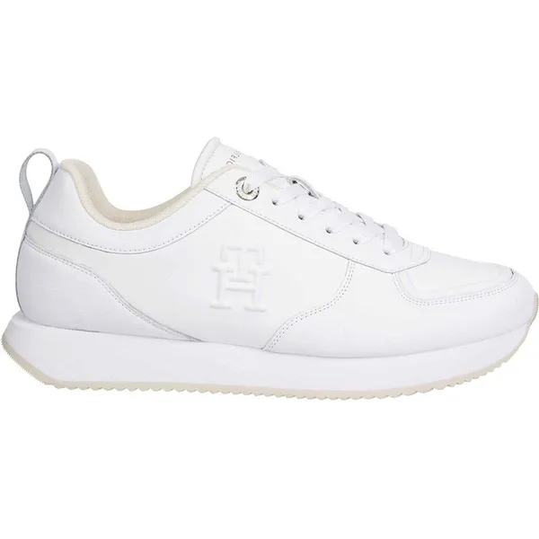 Tommy Hilfiger Casual Leather Runner Wit