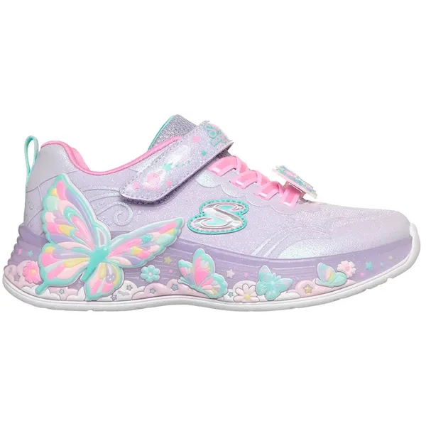 Skechers Butterfly Bliss Lavender Sparkle Mesh / Multi Trim
