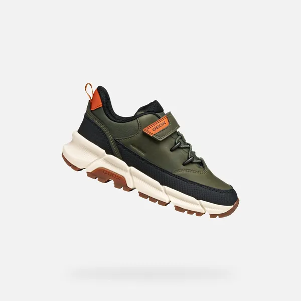 GEOX Sneaker Militair groen