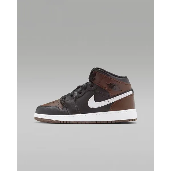 Jordan Air Jordan 1 Mid GS Baroque Brown zwart