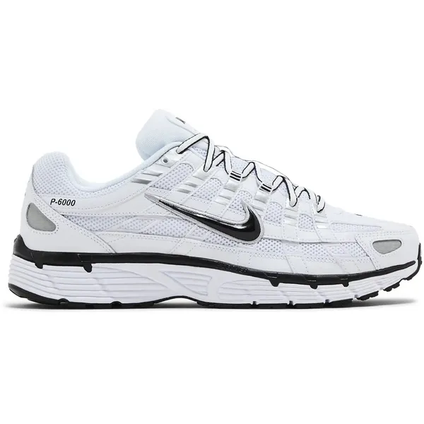Nike P-6000 - Unisex - White Metallic Silver Black - EU Grey Fog