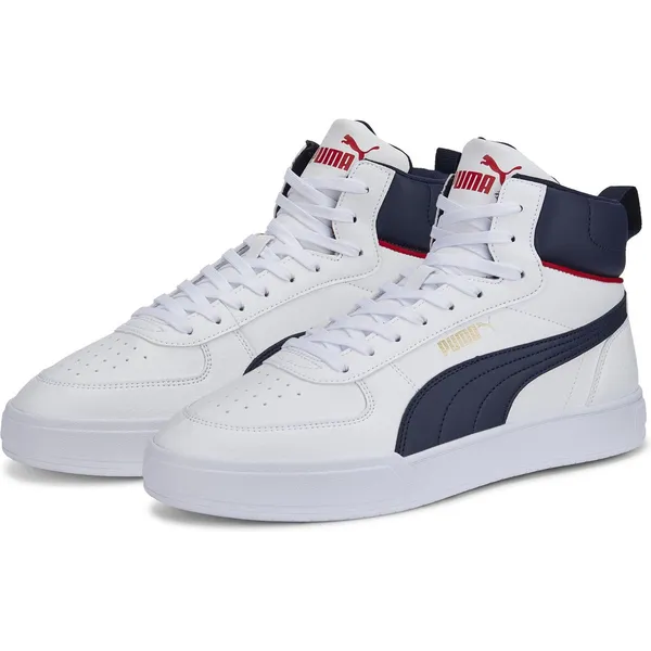 PUMA Caven Mid Puma White-Peacoat-Puma Team Gold-High Risk Red