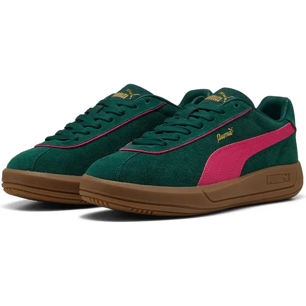 PUMA Club Klassika SD donkergroen - roze