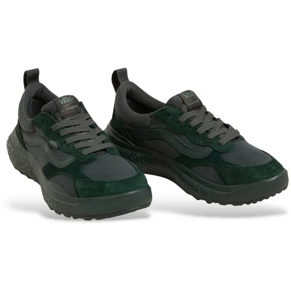 Vans Leather Sneakers with Round Toe and Rubber Sole - Green Green