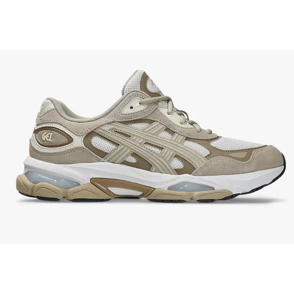 ASICS Gel-NYC 2.0 Sneakers Heren – White Feather Grey – Wit/Grijs – Maat EU 40 Wit/Grijs