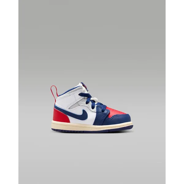 Nike Jordan 1 MID (TD) - Sneakers - Kids - Wit/Blauw/Rood Wit/Blauw/Rood
