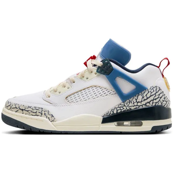 Nike Jordan Spizike Low Wit/Blauw