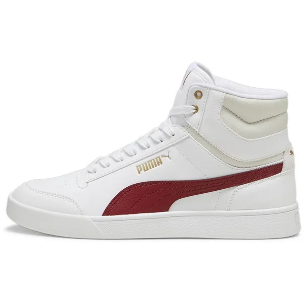 PUMA Shuffle Mid White / Intense Red / Vapor Gray
