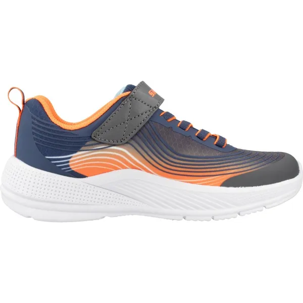 Skechers MICROSPEC ADVANCE Navy & Orange Textile / Synthetic / Charcoal Trim
