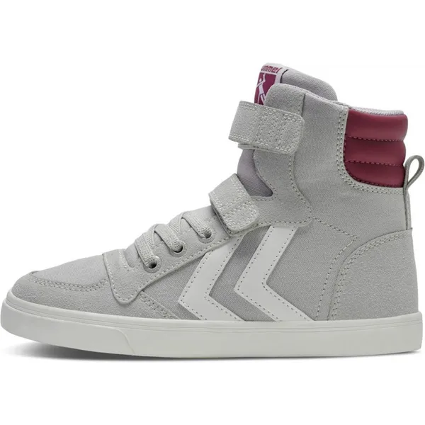 hummel Kinder Sneaker Slimmer Stadil High Jr Lunar Rock Grau