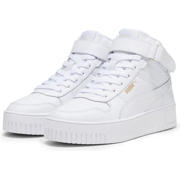 PUMA Carina Street Mid PUMA White-PUMA White-PUMA Gold