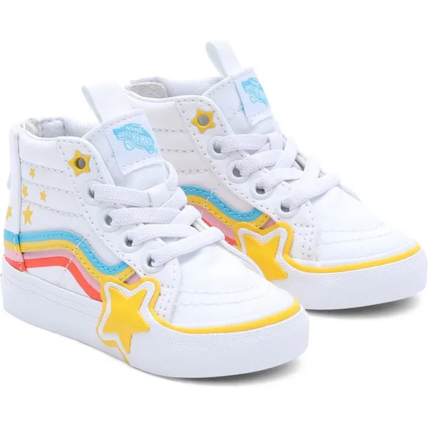 Vans Sk8-Hi Zip Rainbow Star True White/Multi