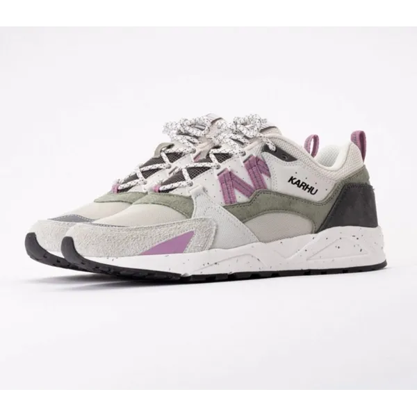 Karhu Fusion 2.0 Sneakers – Dark Gull Gray/Lilas – Heren/Dames – Maat 41.5 Groen - Lila- Wit