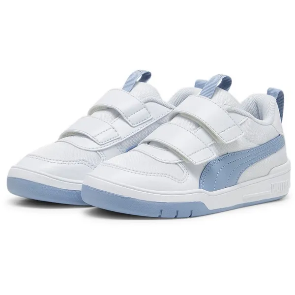 PUMA Multiflex Mesh V Ps Schoenen Wit EU 35 Jongen Silver Mist / Zen Blue