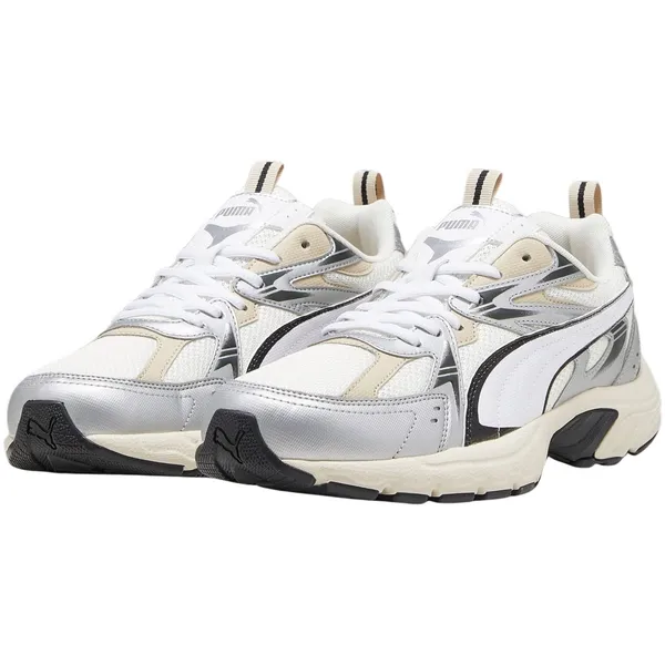 PUMA Milenio Tech crème - bruin - zilver - zwart - wit