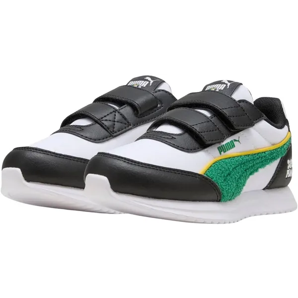 PUMA R78 Lightwind Super V PS wit - zwart - groen - geel