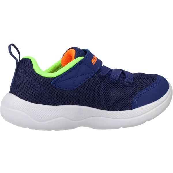Skechers Schoenen Navy Textile / Synthetic / Lime & Orange Trim